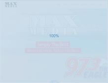 Tablet Screenshot of maxmediava.com
